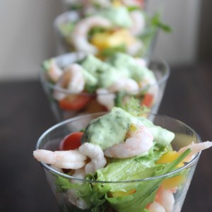 Shrimp cocktail (a modern version).